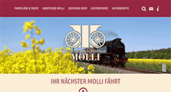 Desktop Screenshot of molli-bahn.de