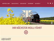 Tablet Screenshot of molli-bahn.de